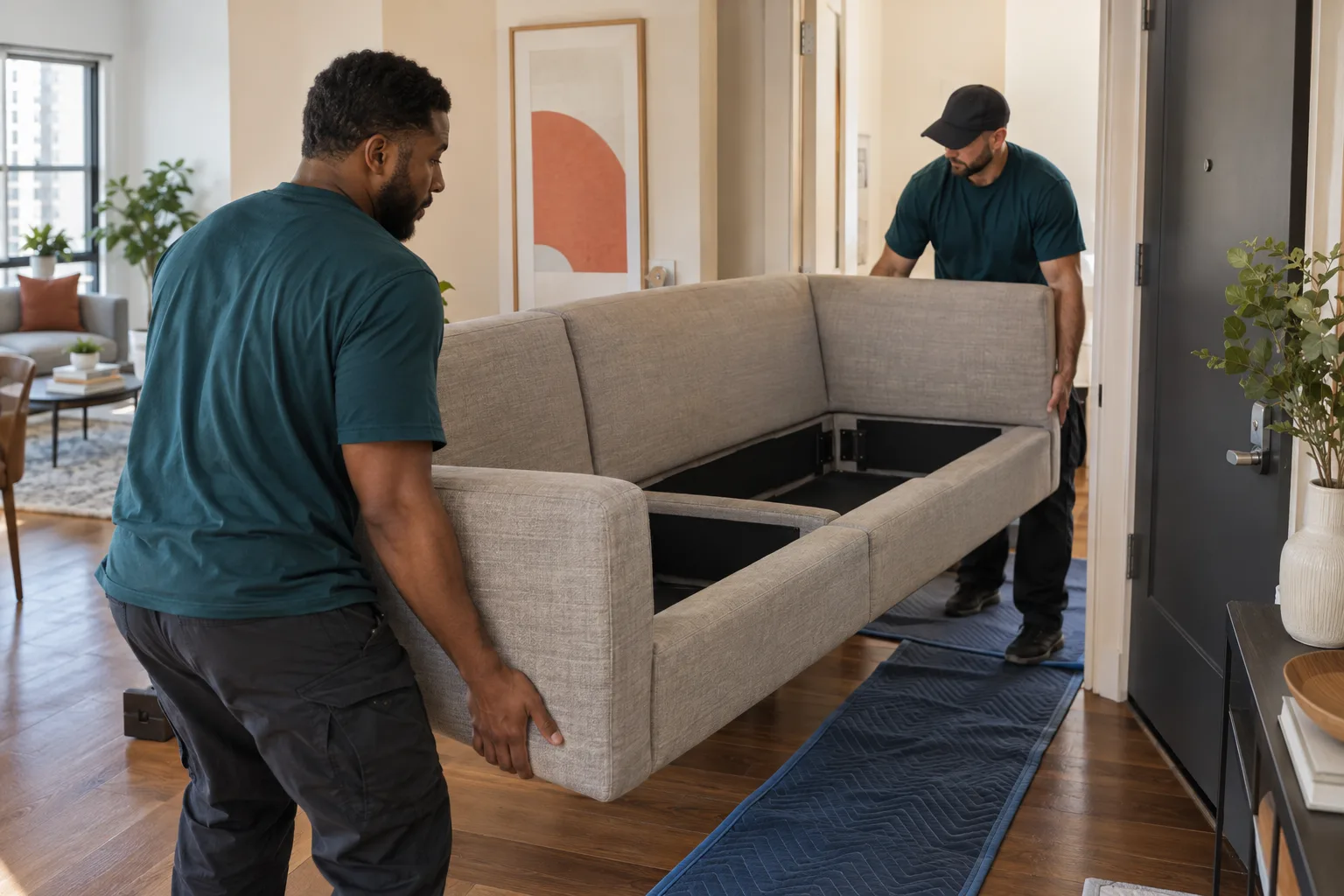 Couch & Sofa Removal service in progress